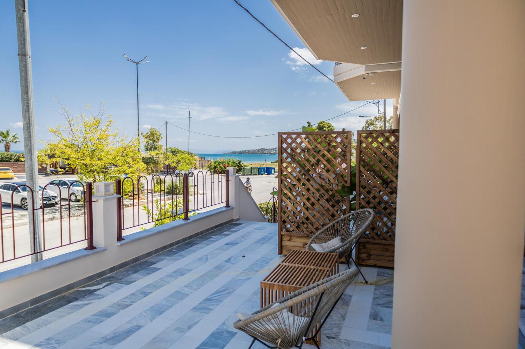 Take Me Here With A Sea View By Salt Apartments Волос Экстерьер фото